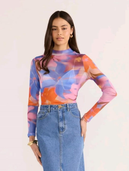 MINK PINK Sommer Mesh Skivvy Top