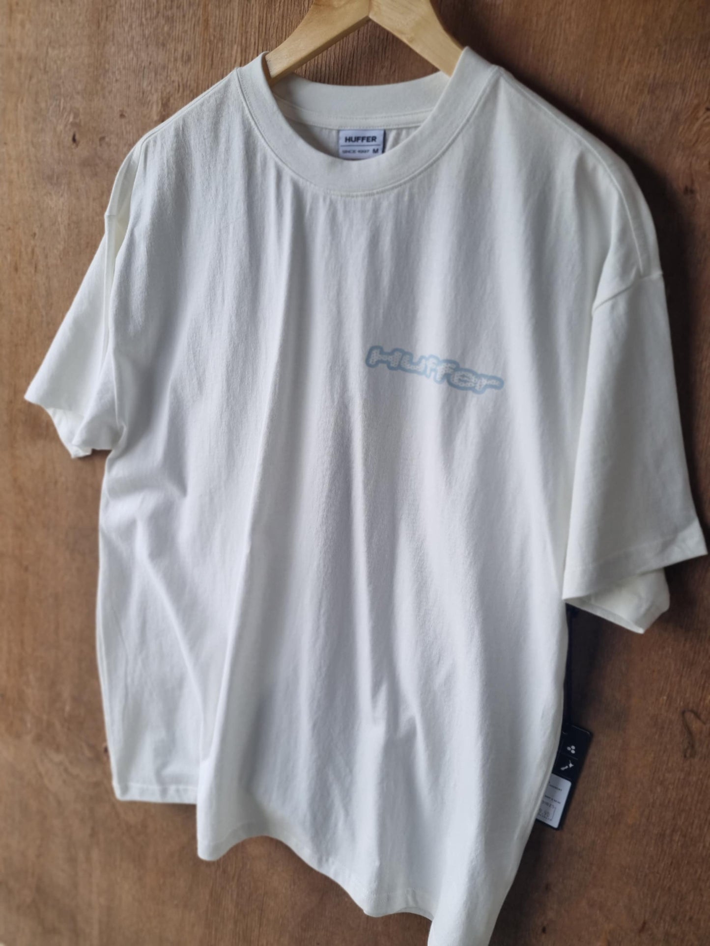 HUFFER Block Vert Tee Chalk