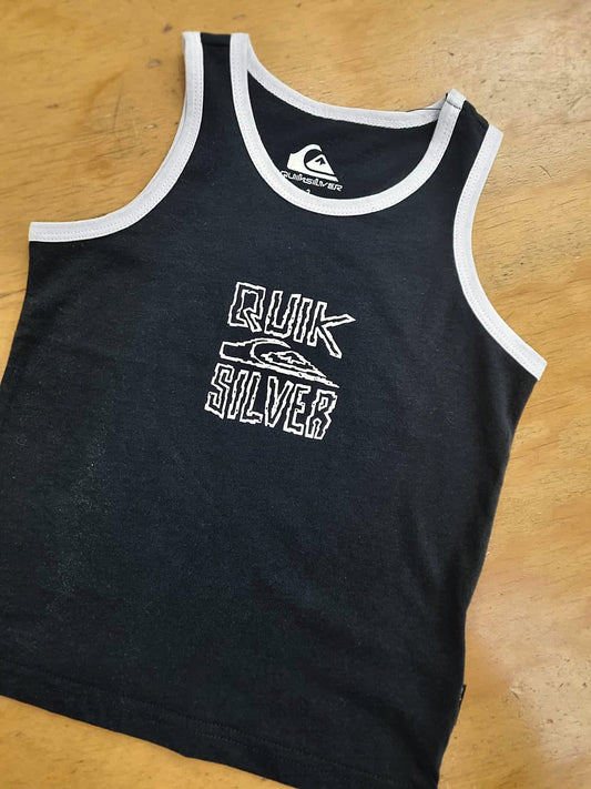 QUIKSILVER Groms Lo Res Tank Black 2-6 years