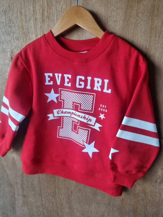 EVE GIRL Superstar Crew Sweatshirt 3-7 years