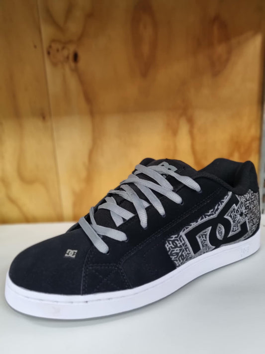 DC SHOES Net Black/Grey Print Shoes