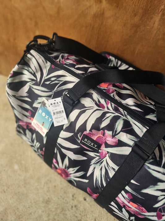 ROXY Pumpkin Spice Overnight Duffle Bag Floral Print