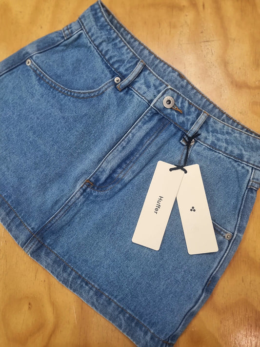 HUFFER 97 Denim Mini Skirt Drift Blue