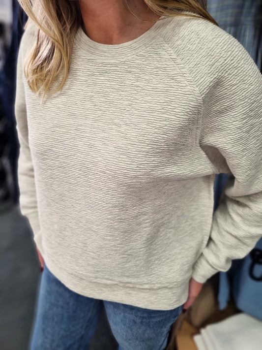 ZAFINA Zinnia Jumper Cream Marle