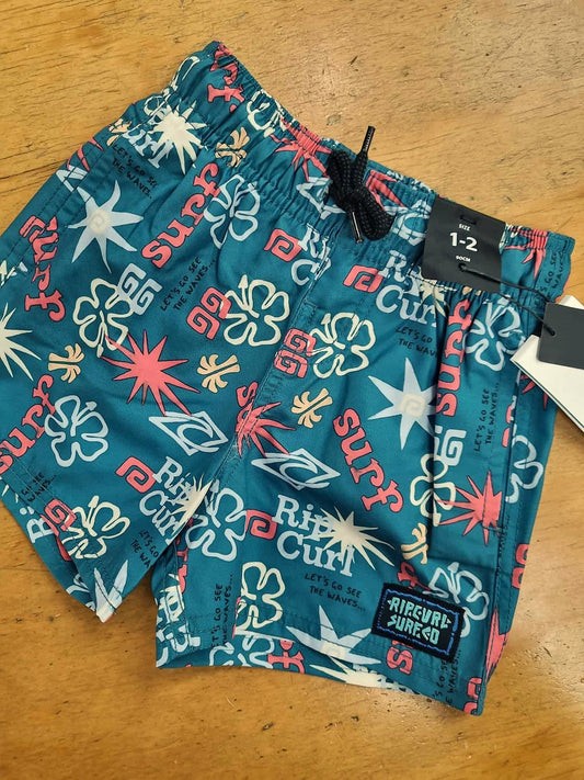 RIP CURL Groms Wave Dayz Boardshort 1-8 years