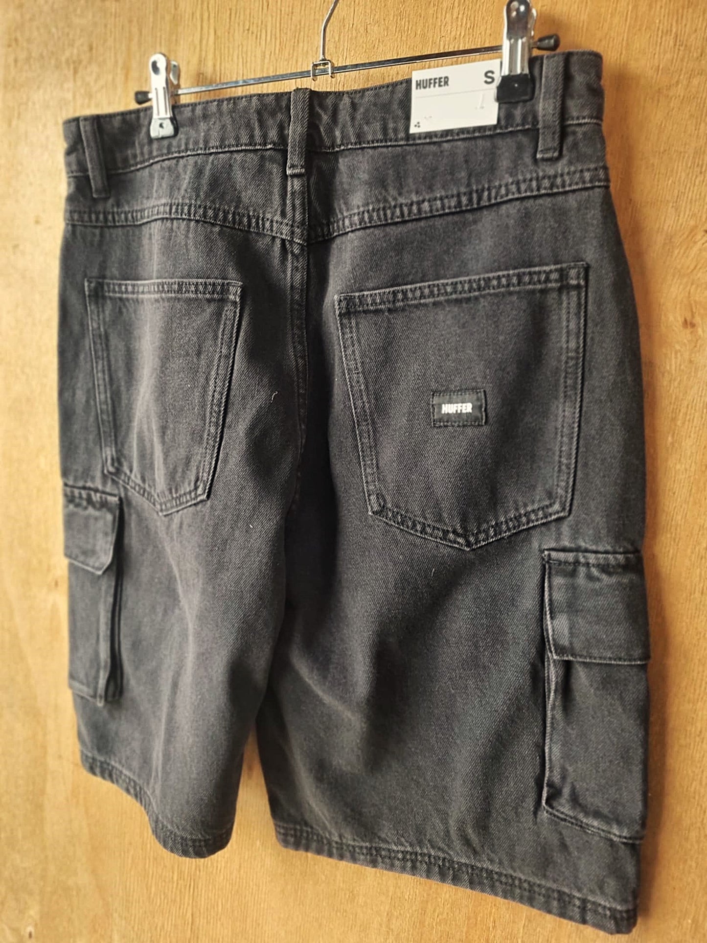 HUFFER Xtra Baggy Cargo Short Black Wash