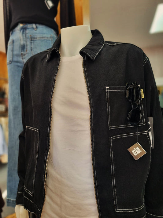 HUFFER Stage Denim Jacket Black