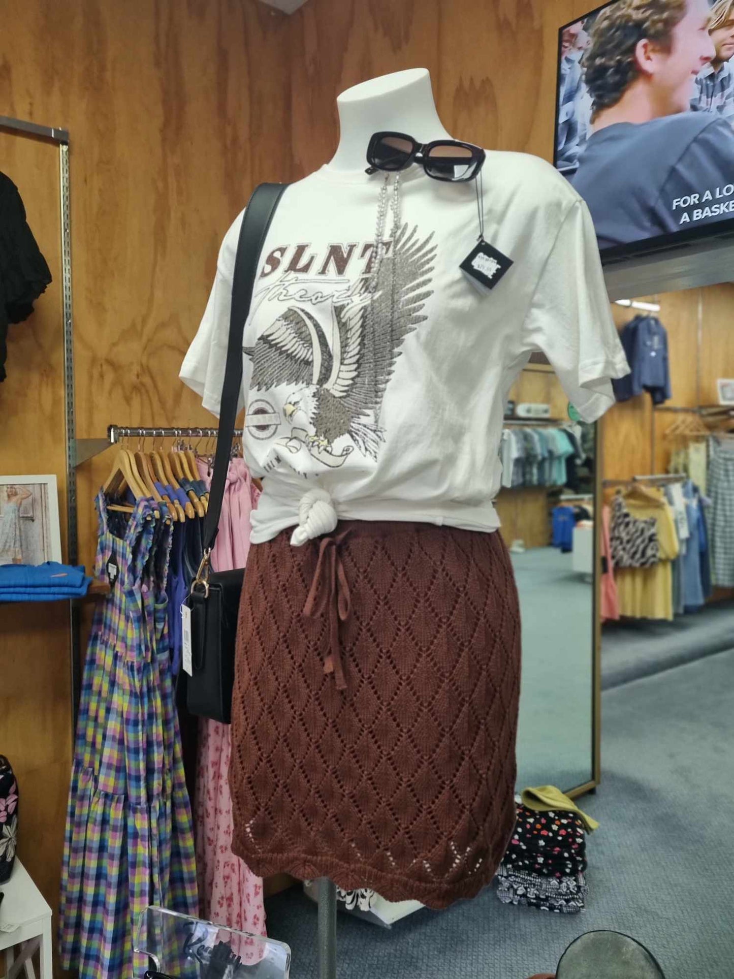 Silent Theory Hunter Mini Skirt Brown