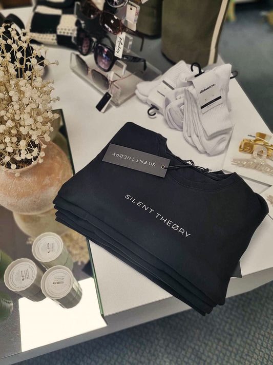 SILENT THEORY Logo Tee Washed Black