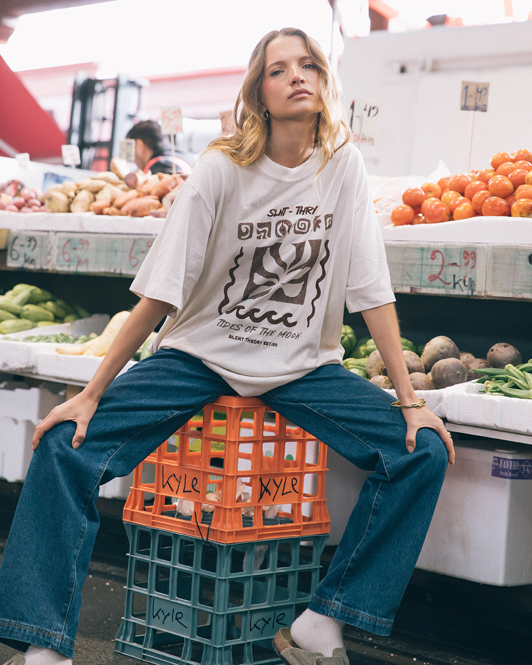 SILENT THEORY Tidal Tee Chalk