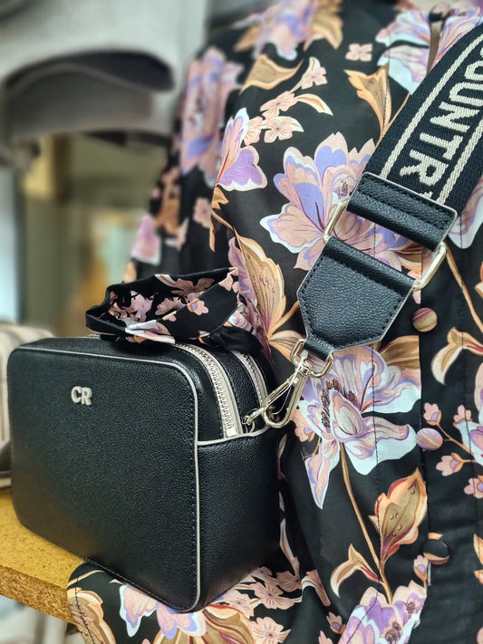 MINK PINK Willow Blouse Black Floral