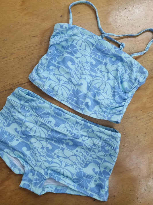 RIP CURL AOTS Oceanic Rib Tankini Set 8-14 years
