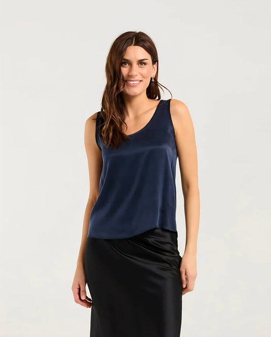 BLACKSTONE Tiffany Bemberg Tank Indigo