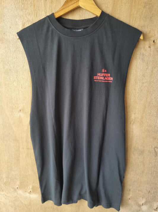 HUFFER X STEINLAGER Handy Singlet Tank Black