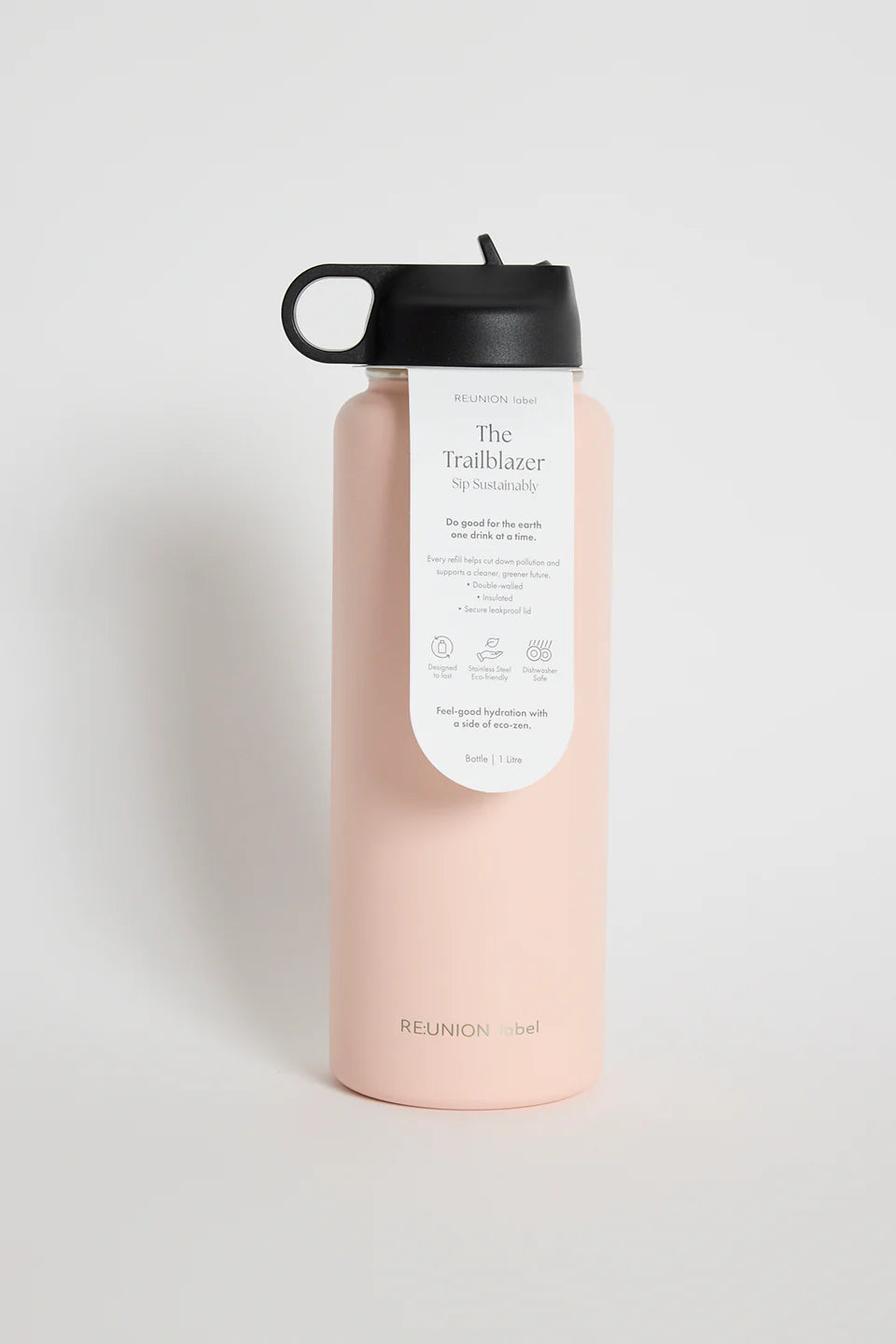 RE:UNION Trailblazer Blush Drink Water Bottle 1 Litre