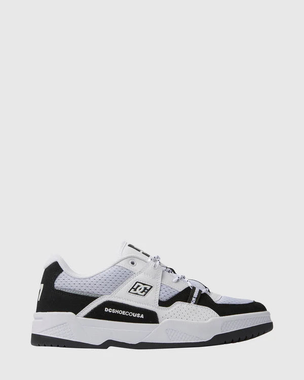 DC SHOES Construct Black White Sneaker Shoe
