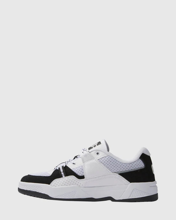 DC SHOES Construct Black White Sneaker Shoe