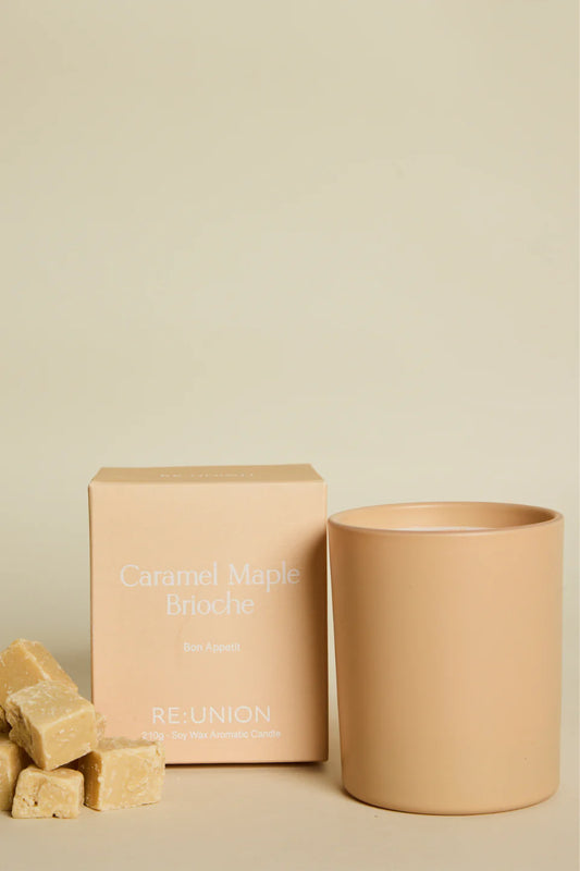 REUNION Caramel Maple Brioche 210g Large Soy Candle