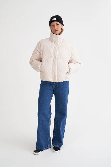 HUFFER Demi Puffer Jacket Buttercream