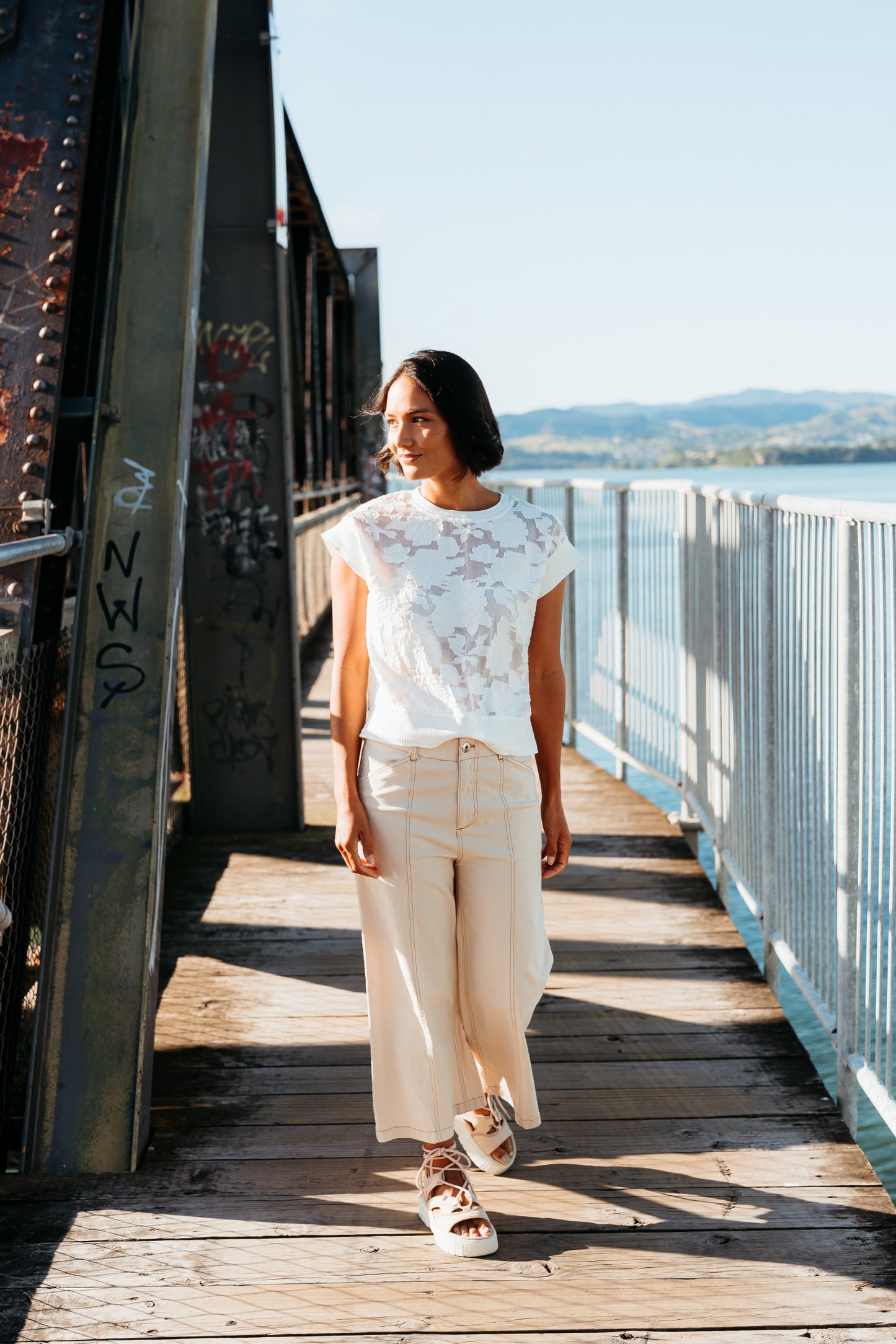 ET ALIA Sierra Top Ivory Florals