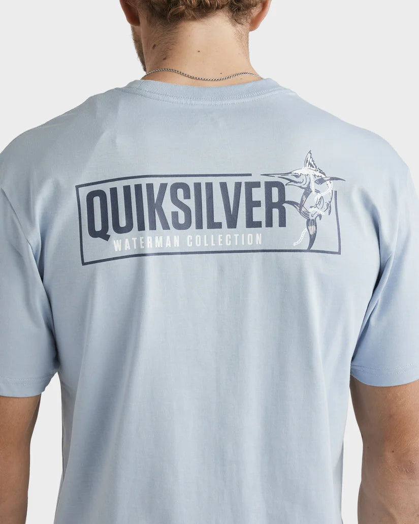 QUIKSILVER Fish On Tee Ashley Blue