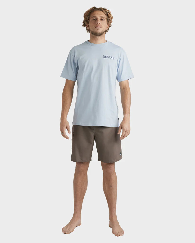 QUIKSILVER Fish On Tee Ashley Blue