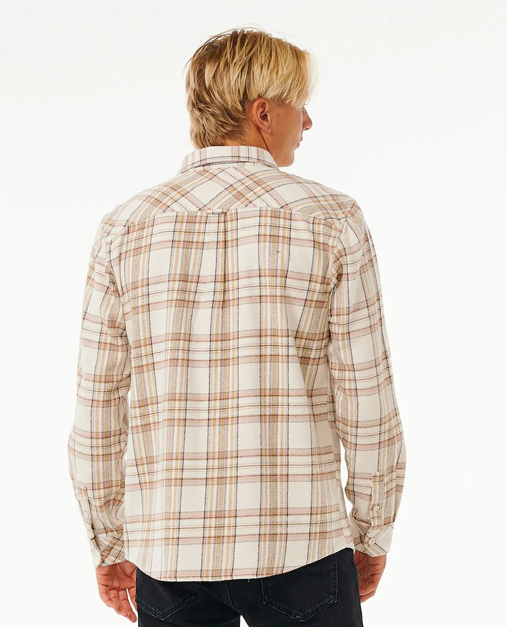 Rip Curl Griffin Flannel Long Sleeve Shirt Bone