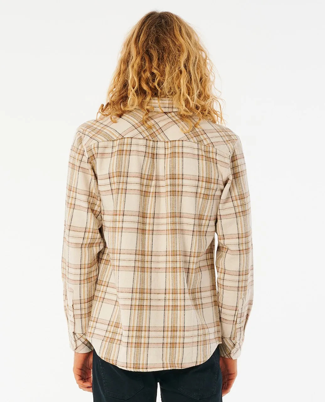 Rip Curl Griffin Flannel Long Sleeve Shirt Bone