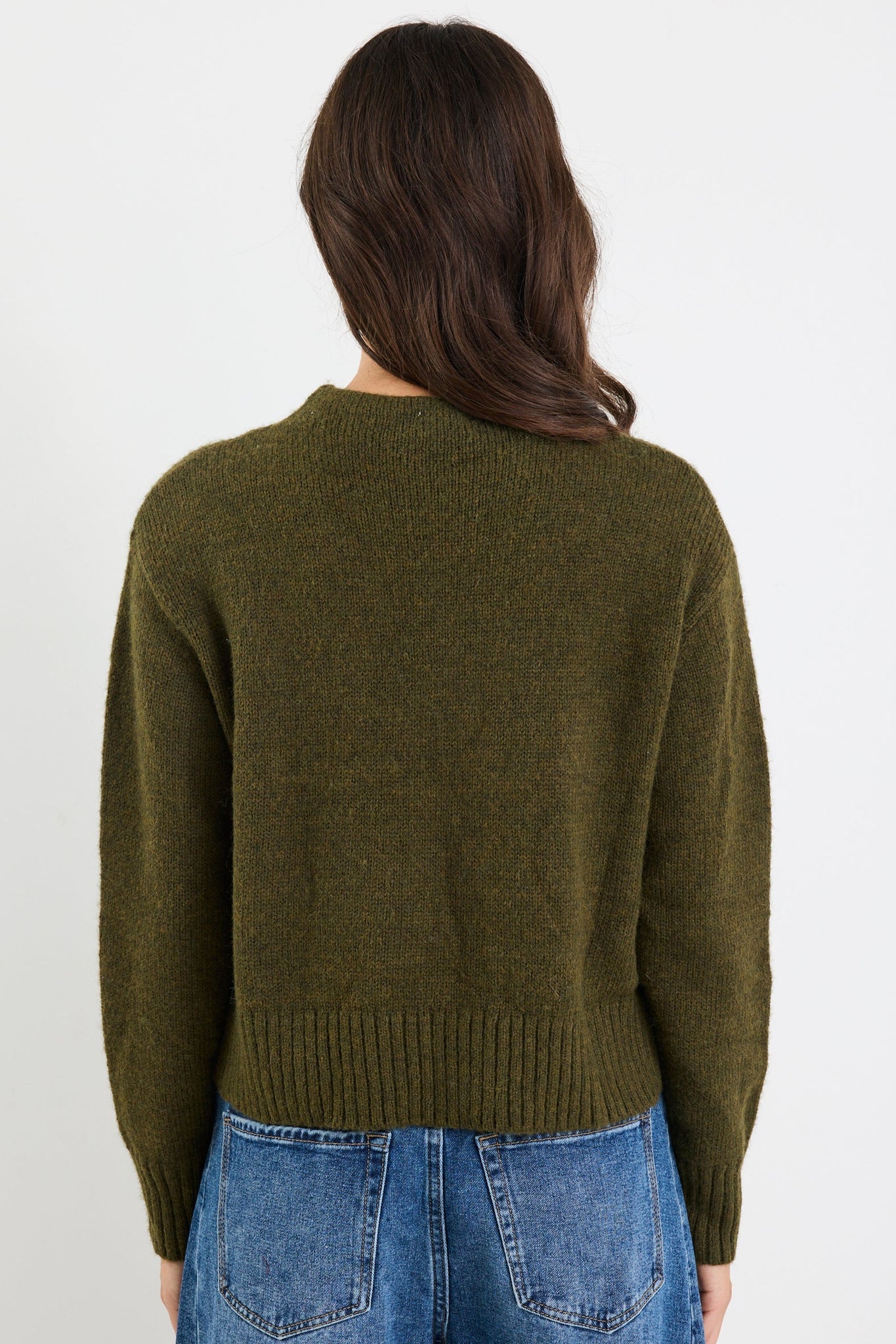 BY ROSA Huddle High Neck Khaki Knit