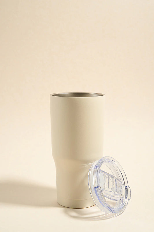 REUNION Ivory Stainless Steel 600ml Coffee + Smoothie Cup