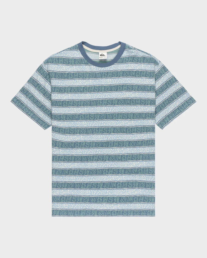 QUIKSILVER Jacquard Tee Ashley Blue