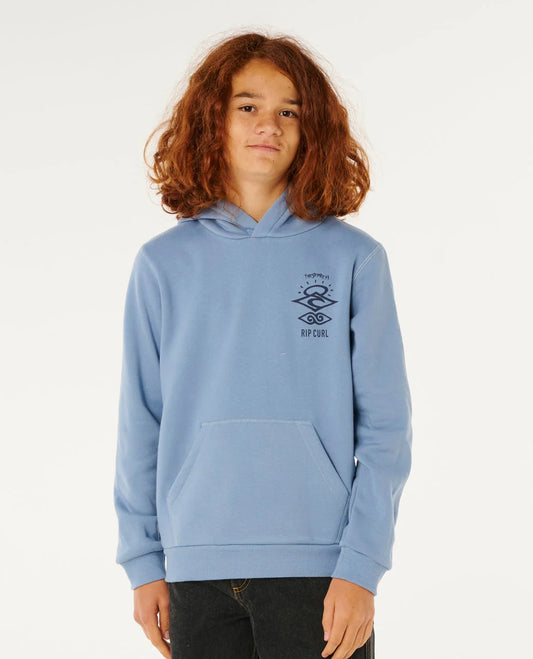 RIP CURL Boys Search Icon Hood Denim Blue 8-16 years