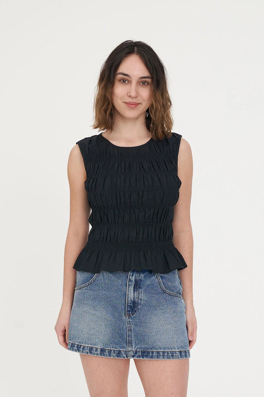 HUFFER Lin-In Bridget Top Black