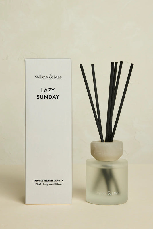 WILLOW+MAE Lazy Sunday Smoked French Vanilla 100ml Diffuser