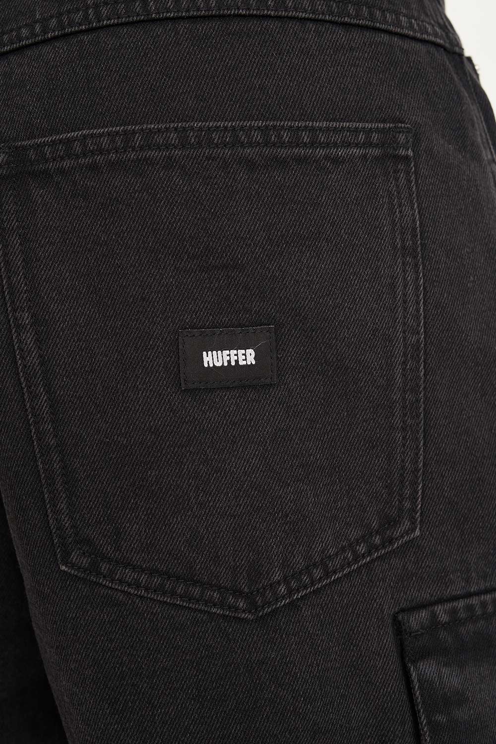 HUFFER Xtra Baggy Cargo Short Black Wash