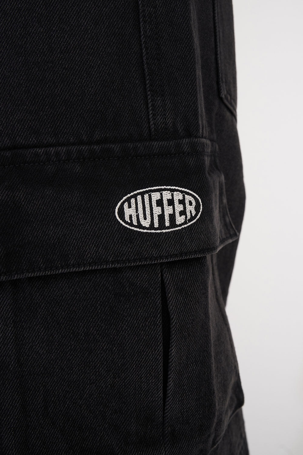 HUFFER Xtra Baggy Cargo Short Black Wash