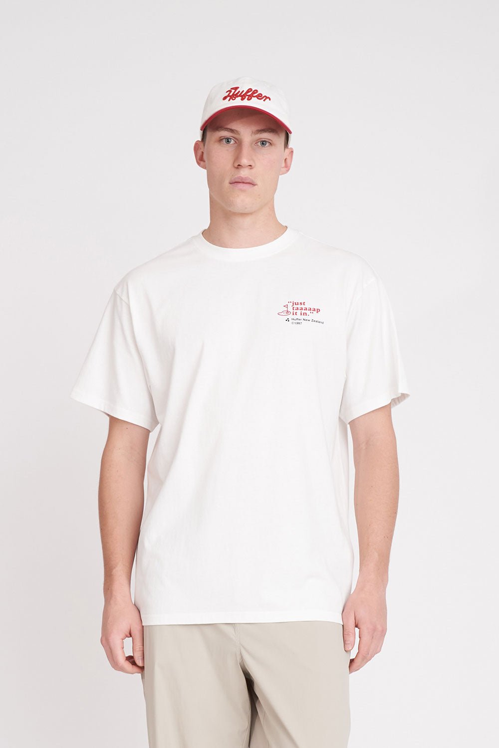 HUFFER Taaaaap it In Sup Tee Chalk