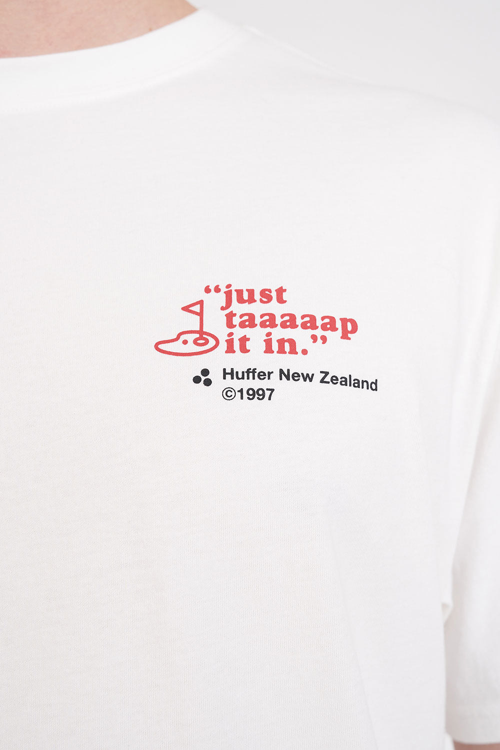 HUFFER Taaaaap it In Sup Tee Chalk