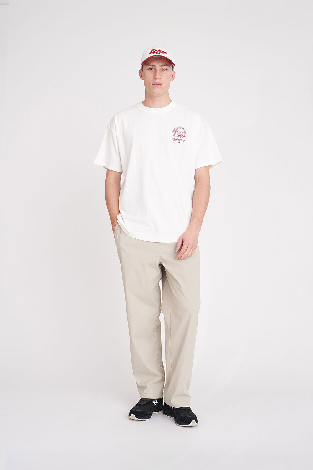 HUFFER Zero Putts Block Tee
