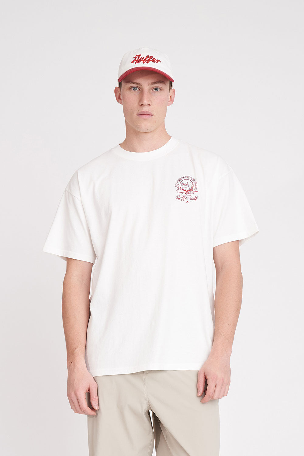 HUFFER Zero Putts Block Tee