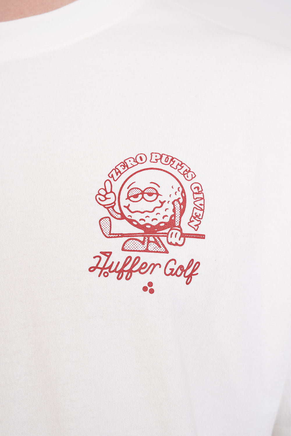 HUFFER Zero Putts Block Tee