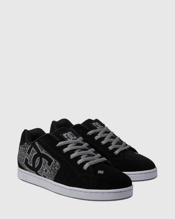 DC SHOES Net Black/Grey Print Shoes