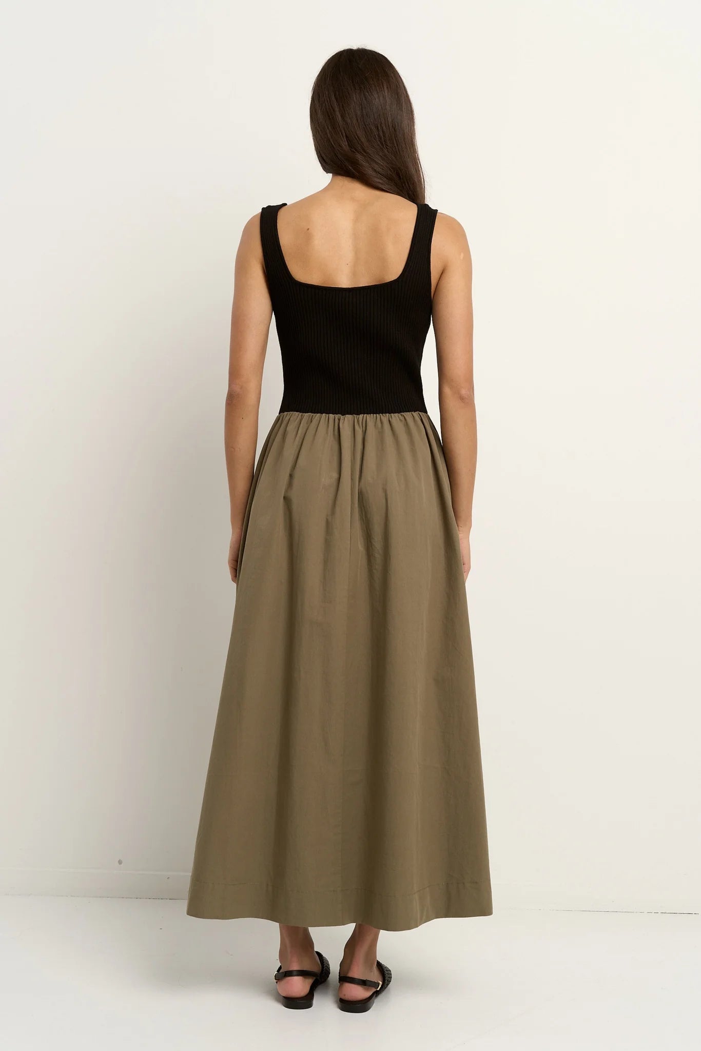 REUNION Obsidian Dress Black Khaki