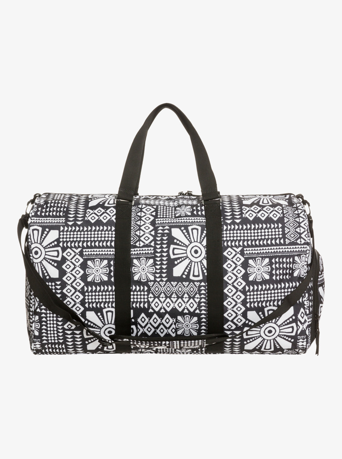 Roxy Pumpkin Spice Weekender Travel Bag Black/White Print