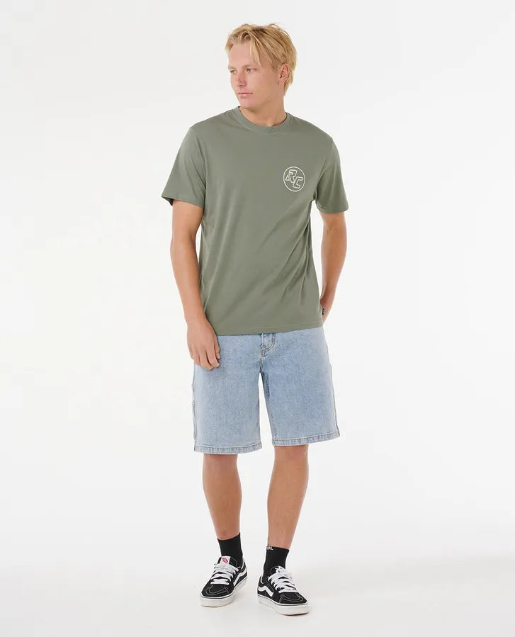 RIP CURL RC Tee Cactus Green