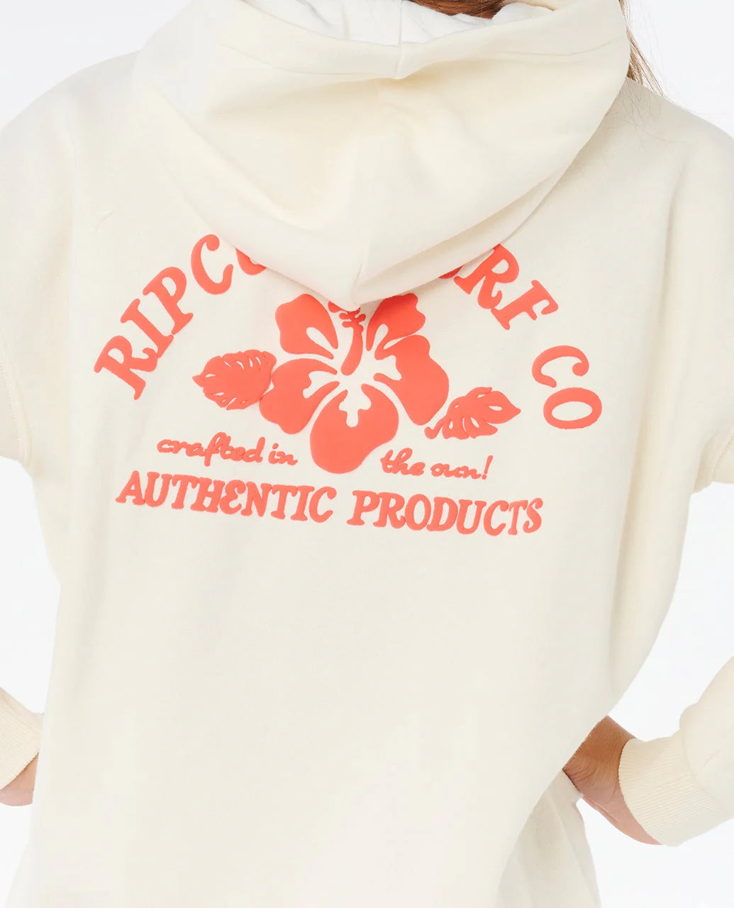 RIP CURL Girl Surf Puff Hood Party Fleece Bone 8-14 years