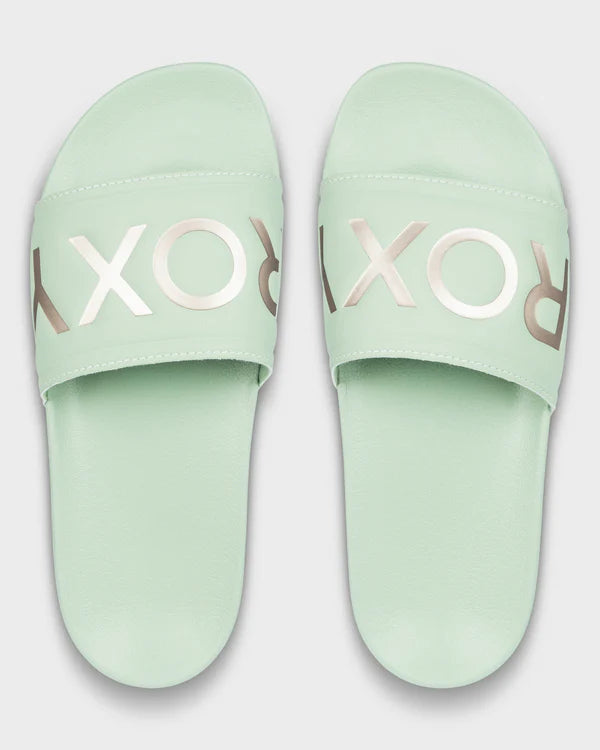 ROXY Womens Slippy Slide Green