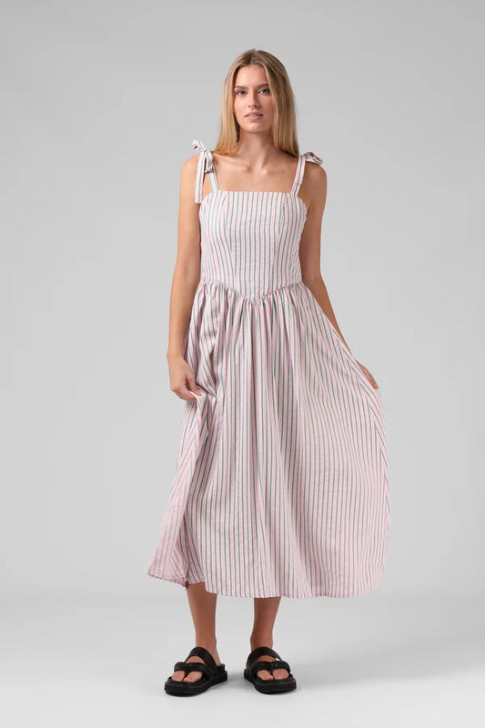 RPM Sofia Dress Pink Stripe