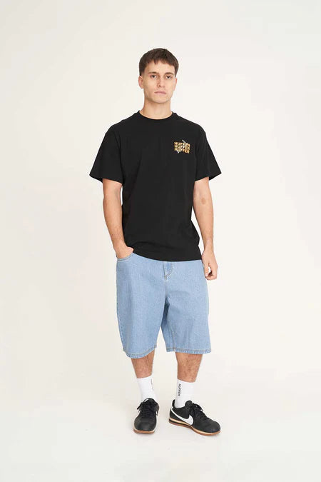 HUFFER Stacked As Sup Tee Black