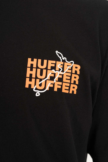 HUFFER Stacked As Sup Tee Black